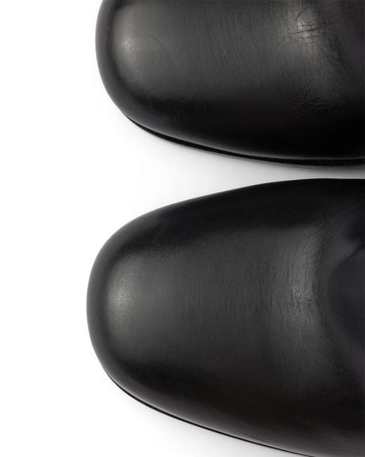 Prada Black Leather Booties