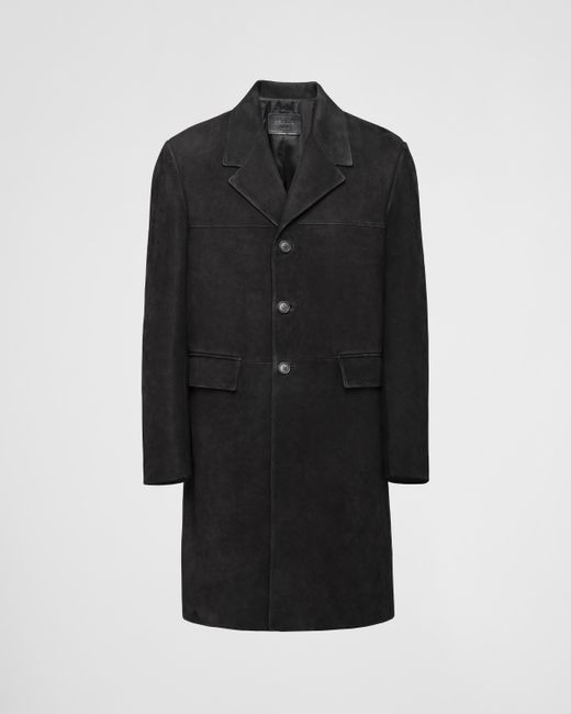 Prada Black Suede Coat for men