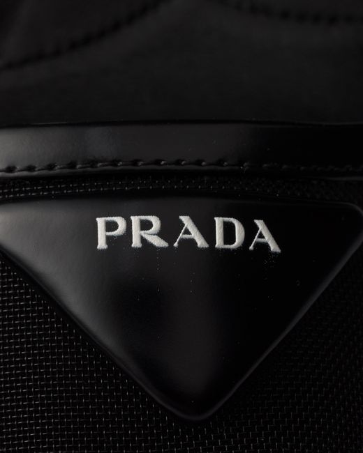 Prada White Mesh Fabric Slingback Pumps