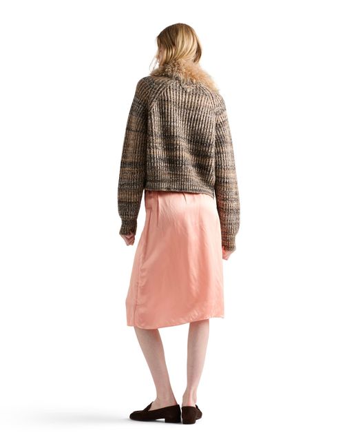 Prada Natural Wool And Cashmere Crew-Neck Sweater