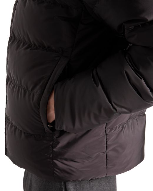 Prada Black Medium-Weight Re-Nylon Down Jacket for men