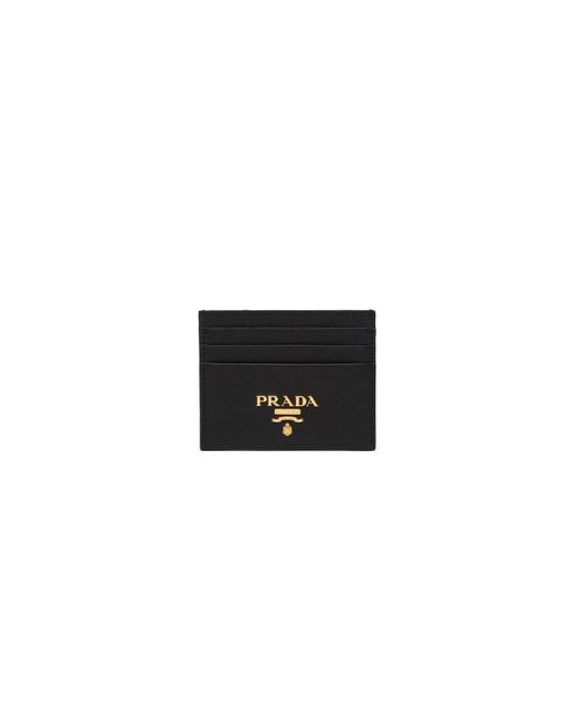 Prada White Saffiano Leather Card Holder