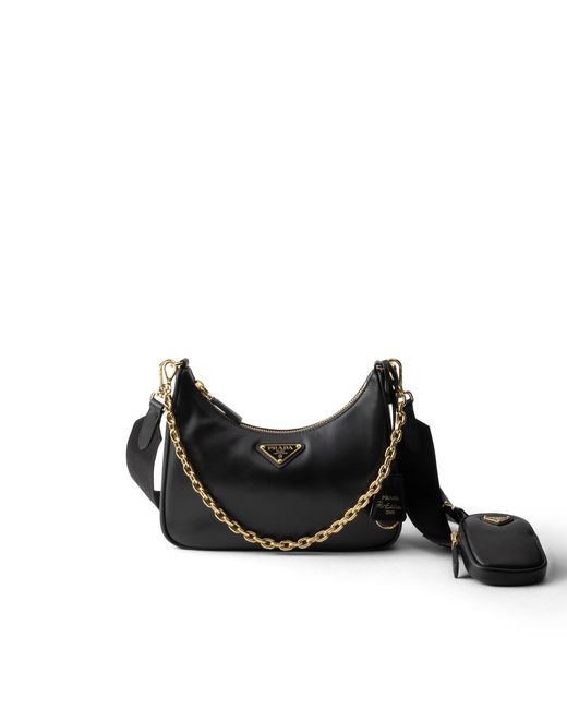 Prada Black Re-Edition 2005 Leather Bag