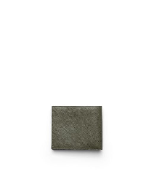Prada Green Saffiano Leather Wallet for men