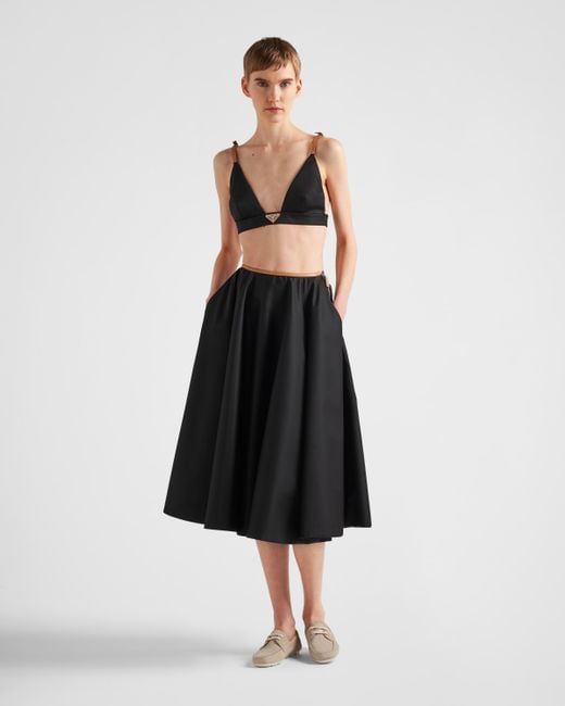Prada Black Full Re-nylon Skirt