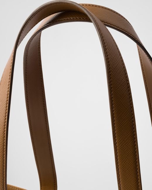 Cabas Re-Edition 1978 En Re-Nylon Et Cuir Saffiano Prada en coloris Brown