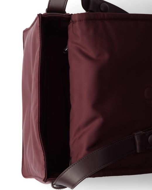Prada Purple Traveller Small Padded Re-Nylon Shoulder Bag