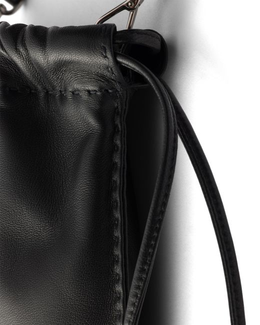 Prada Black Nappa Leather Smartphone Pouch
