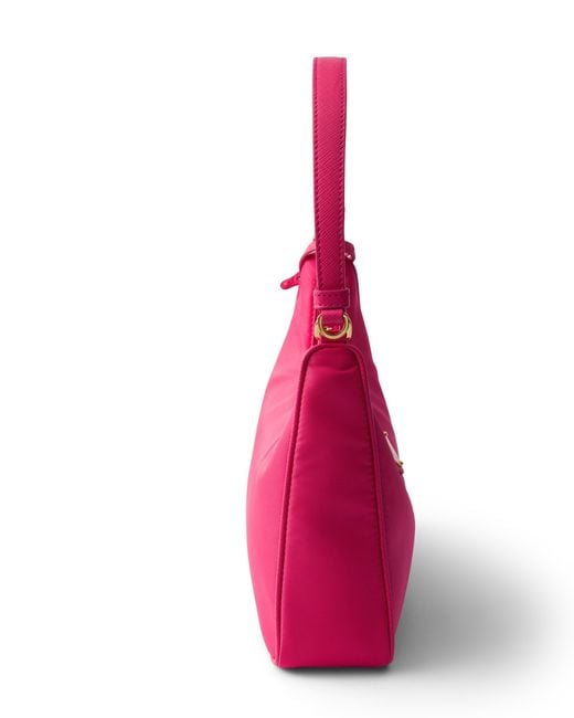 Prada Pink Re-Edition 2005 Re-Nylon And Saffiano Mini Bag