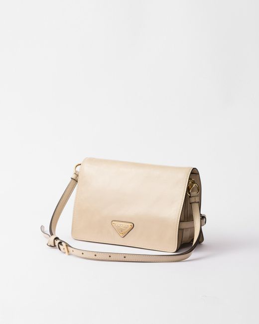 Prada Natural Leather Shoulder Bag