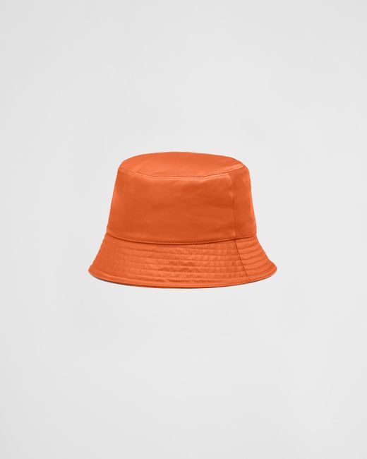 Prada Orange Re-Nylon Bucket Hat