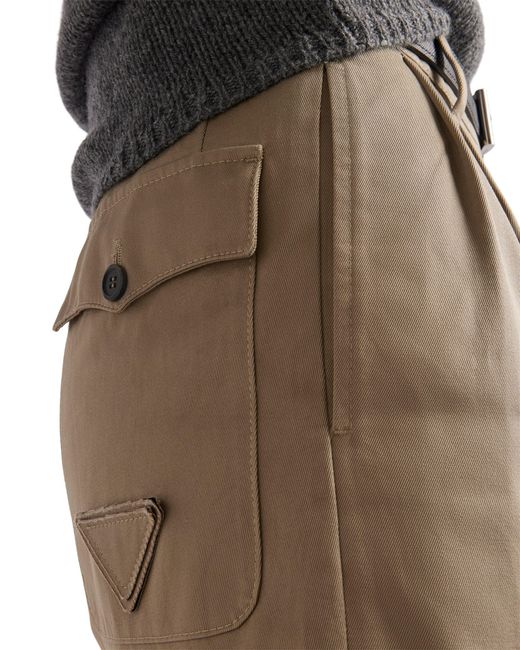 Prada Natural Washed Chino Bermudas
