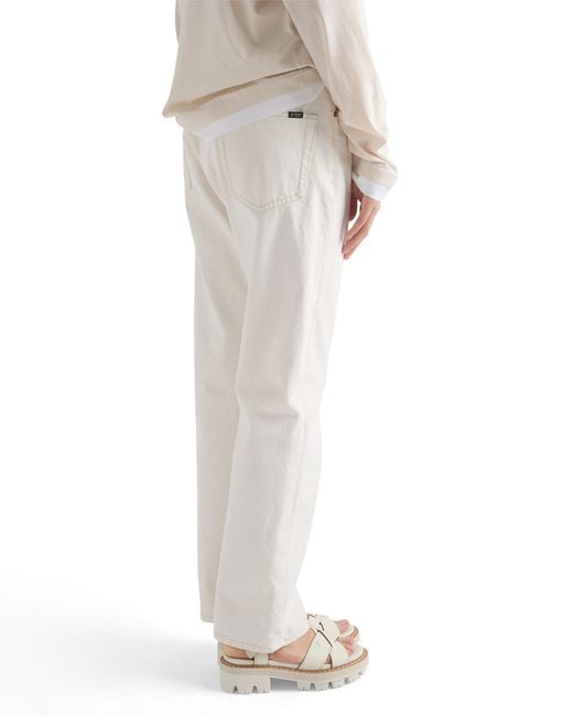 Prada White Leather Sandals