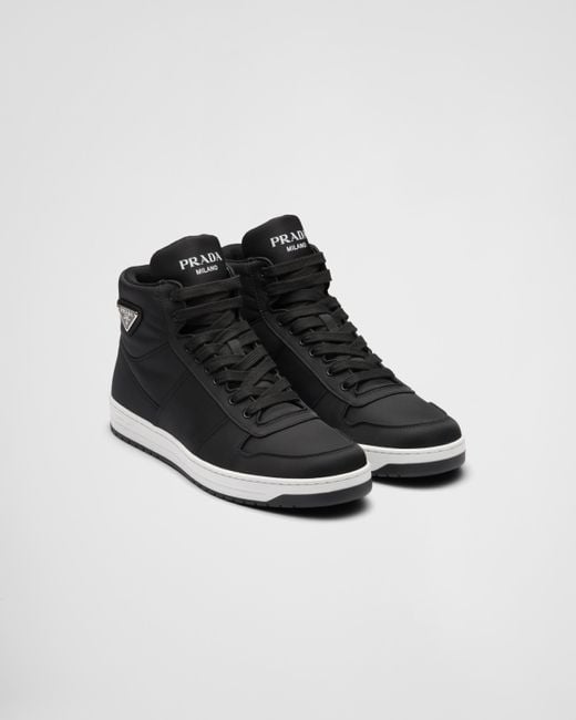 Prada black high top sneakers sale