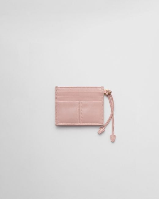 Prada Pink Leather Card Holder