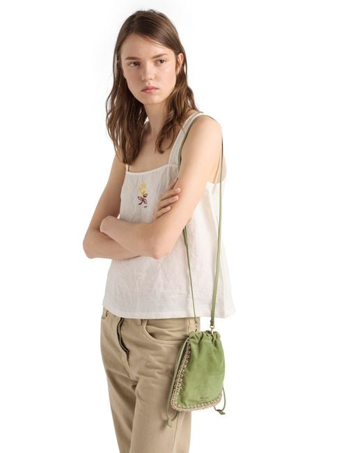 Prada Green Suede Smartphone Case