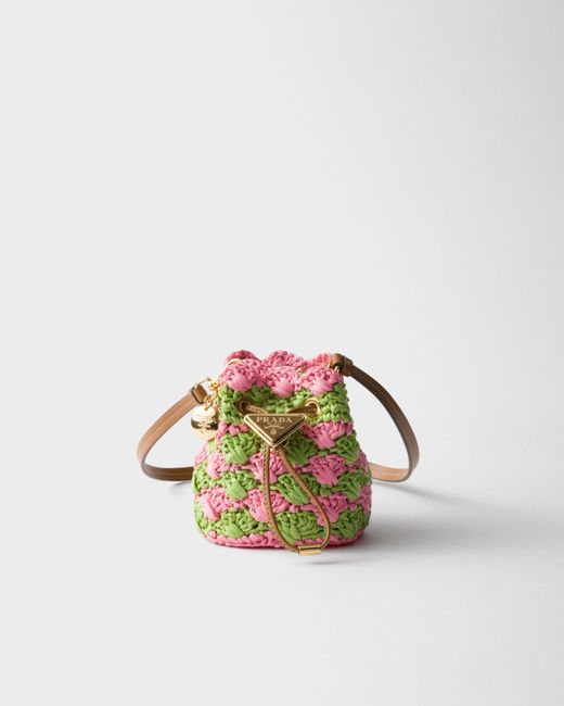 Prada Multicolor Crochet Mini Pouch