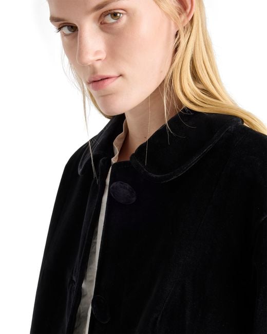 Prada Black Single-Breasted Caban Jacket