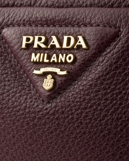 Prada Brown Small Leather Shoulder Bag