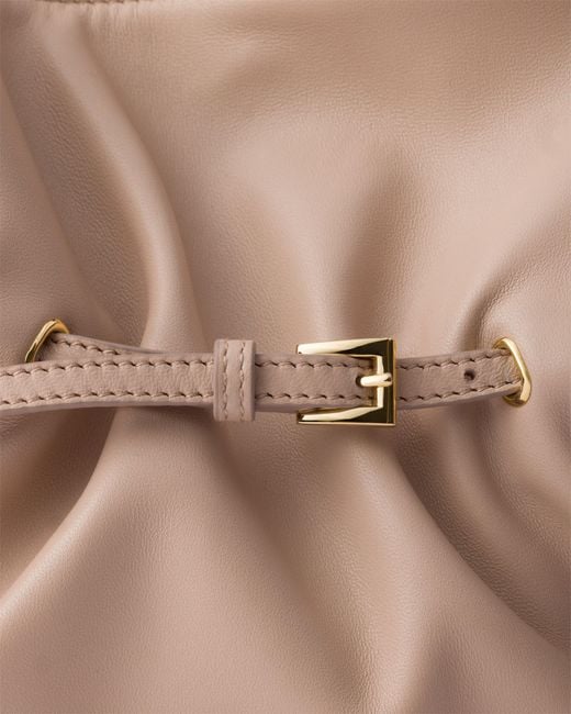 Prada Pink Small Dada Leather Shoulder Bag