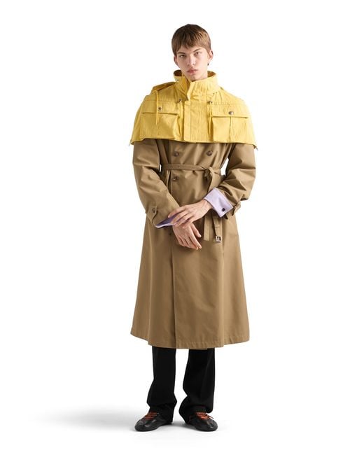 Mantella di Prada in Yellow da Uomo