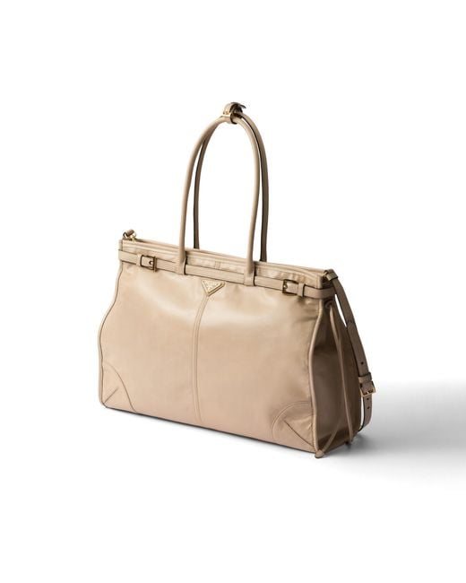 Borsa A Mano Bonnie Extra Large di Prada in Natural