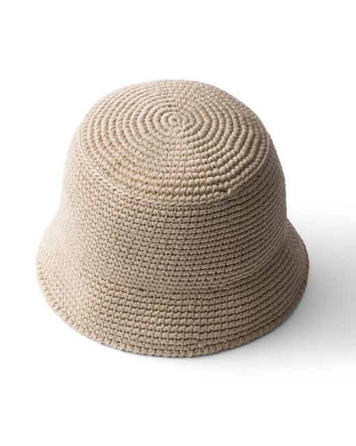 Prada Multicolor Crochet Bucket Hat for men