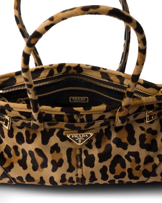 Prada Multicolor Bonnie Medium Printed Leather Handbag