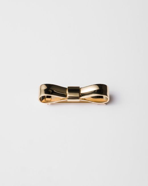 Spilla Small Eternal Bow di Prada in White