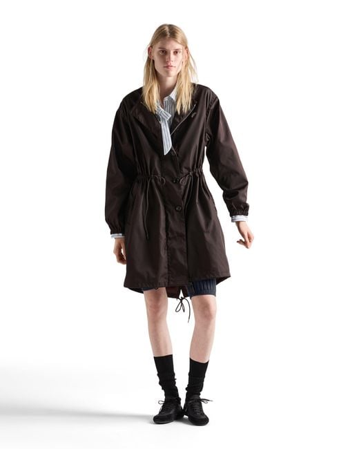Prada Black Re-Nylon Raincoat