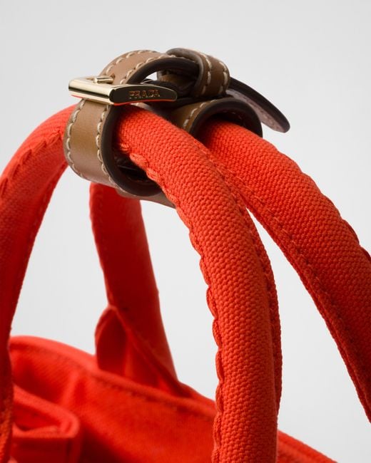 Borsa Jardinière Mini di Prada in Red