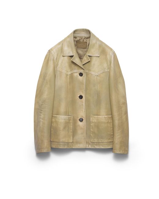 Prada Natural Nappa Leather Jacket