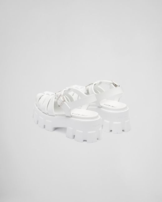 Sandali Monolith di Prada in White