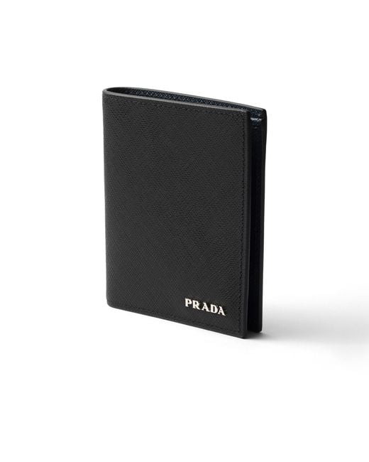 Prada White Saffiano Leather Wallet for men