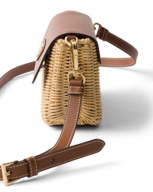 Borsa A Tracolla Small di Prada in Brown
