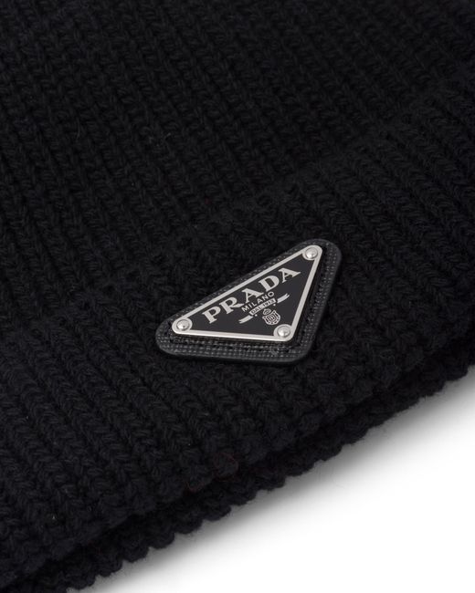 Casquette Re-Nylon En Laine Prada pour homme en coloris Black