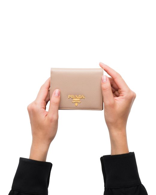 Prada Pink Small Saffiano Leather Wallet