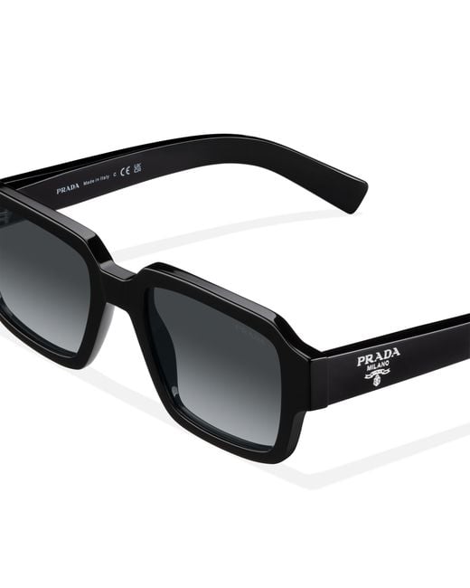 Prada Black Sunglasses With Logo for men