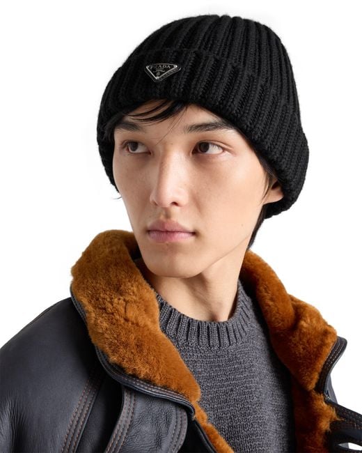 Berretto di Prada in Black da Uomo