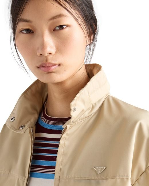 Prada White Re-Nylon Blouson Jacket
