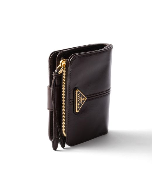 Prada White Small Leather Wallet