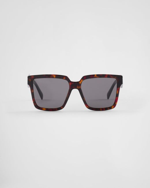 Occhiali Da Sole Con Logo di Prada in Gray