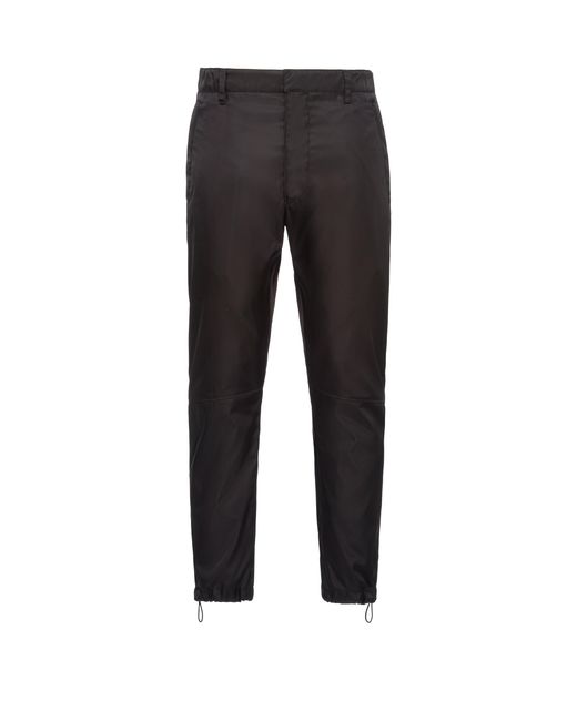Prada Black Re-Nylon Trousers for men