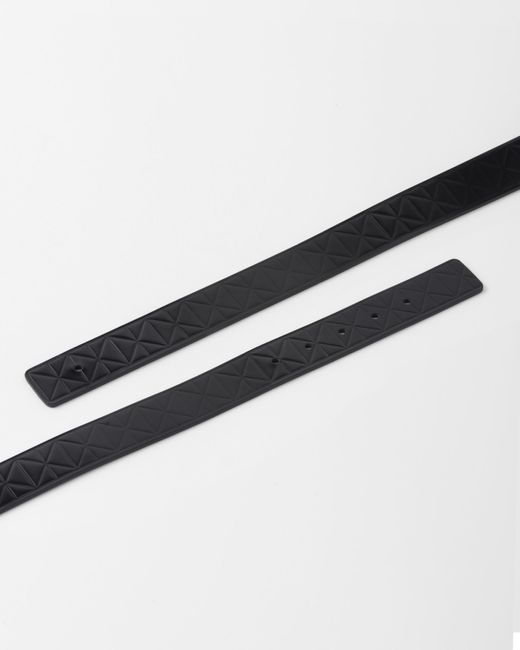 Prada Black Brushed Leather Belt Strap for men