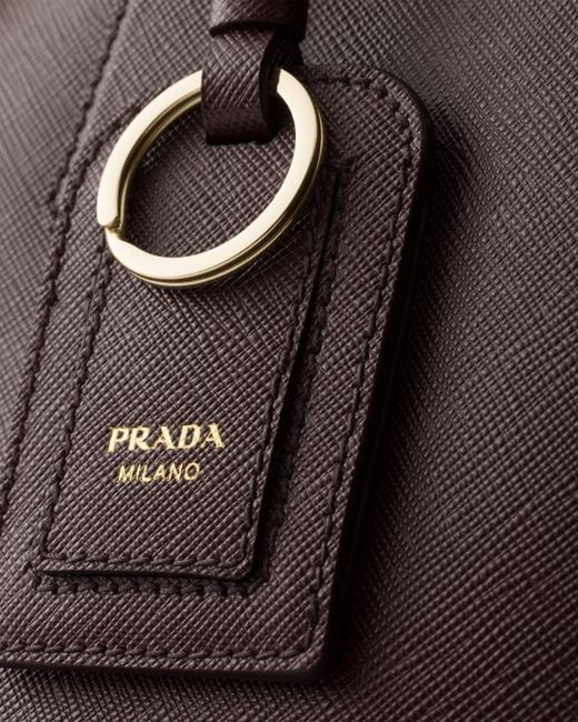 Prada Purple Galleria Large Saffiano Leather Bag