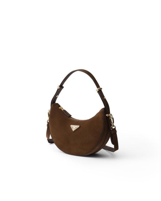 Prada Multicolor Arqué Mini Suede Shoulder Bag