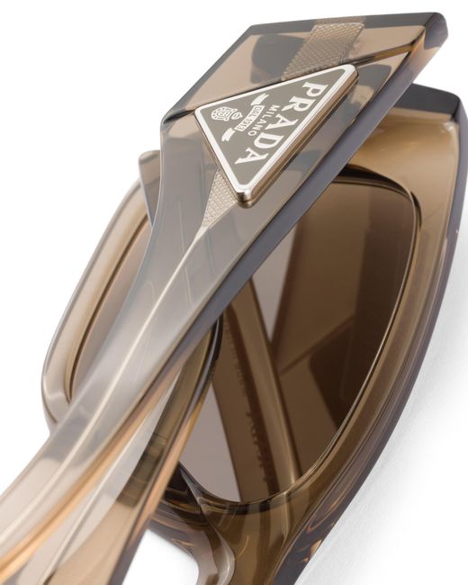 Prada Multicolor Sunglasses With Triangle Logo for men