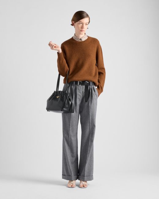 Prada nappa leather shoulder bag sale