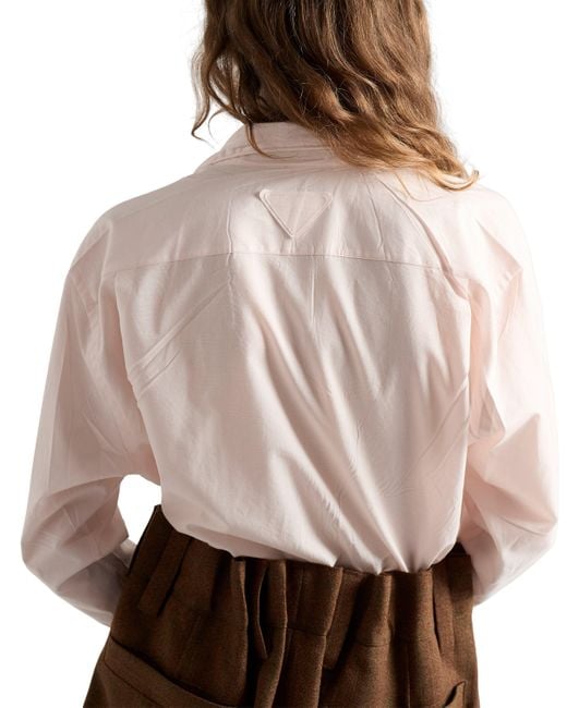 Camisa De Algodón, Mujer, Talla Prada de color Pink