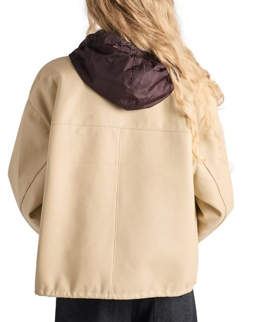 Prada Natural Nappa Leather Blouson Jacket